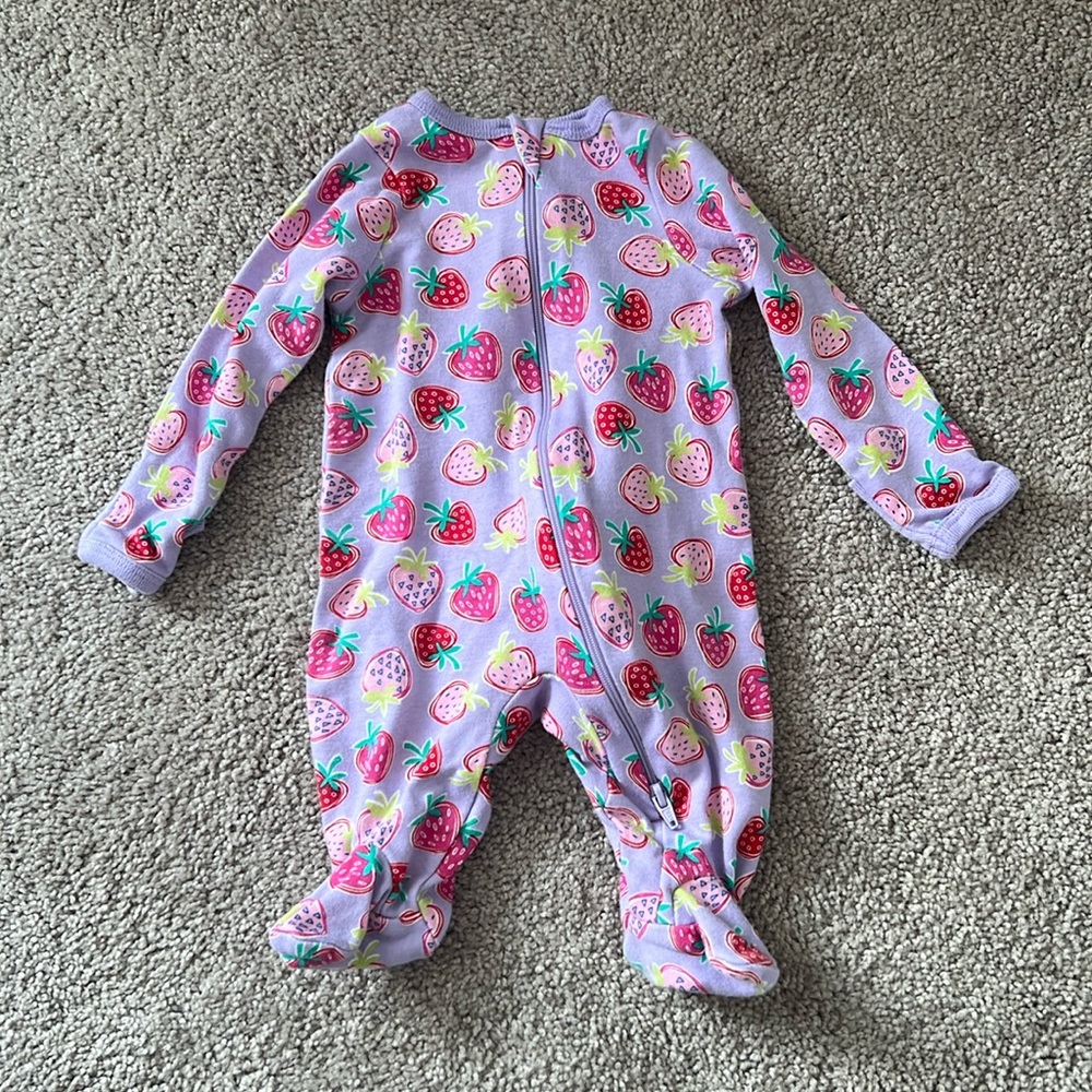 WonderNation Girl's Newborn Pajamas